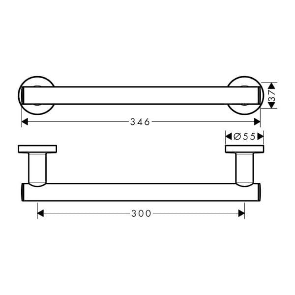 HANSGROHE UNIVERSAL TUTAMAK KROM 41713000