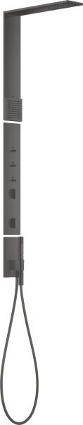 AXOR SHOWERCOMPOSITION DUS PANELI TERMOSTATIK TEPE DUSU 110/220 1 JET VE OMUZ DUSU MAT SIYAH KROM 12595340