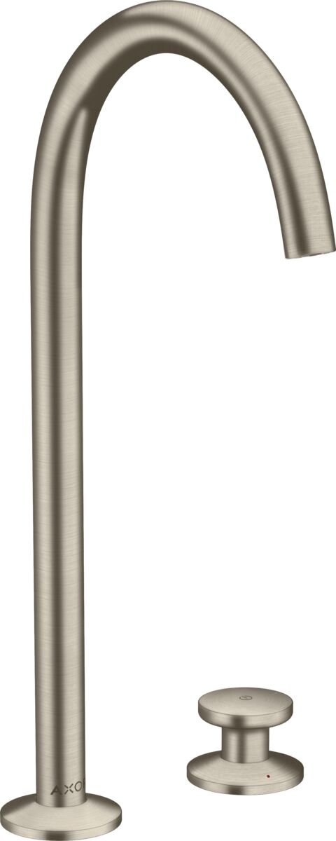 AXOR ONE 2-DELIKLI LAVABO BATARYASI SELECT 260MM BAS-AC GIDER ILE  MAT NIKEL 48060820