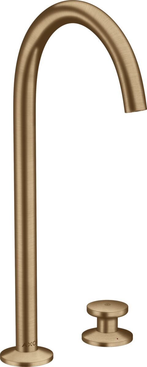 AXOR ONE 2-DELIKLI LAVABO BATARYASI SELECT 260MM BAS-AC GIDER ILE MAT BRONZ 48060140