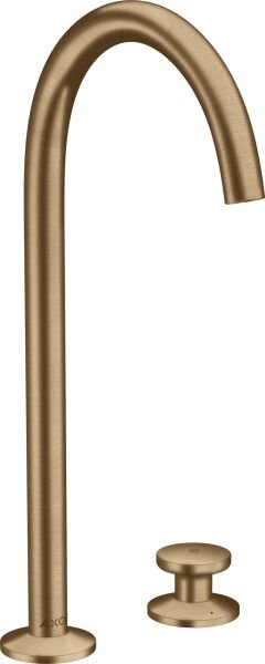 AXOR ONE 2-DELIKLI LAVABO BATARYASI SELECT 260MM BAS-AC GIDER ILE MAT BRONZ 48060140