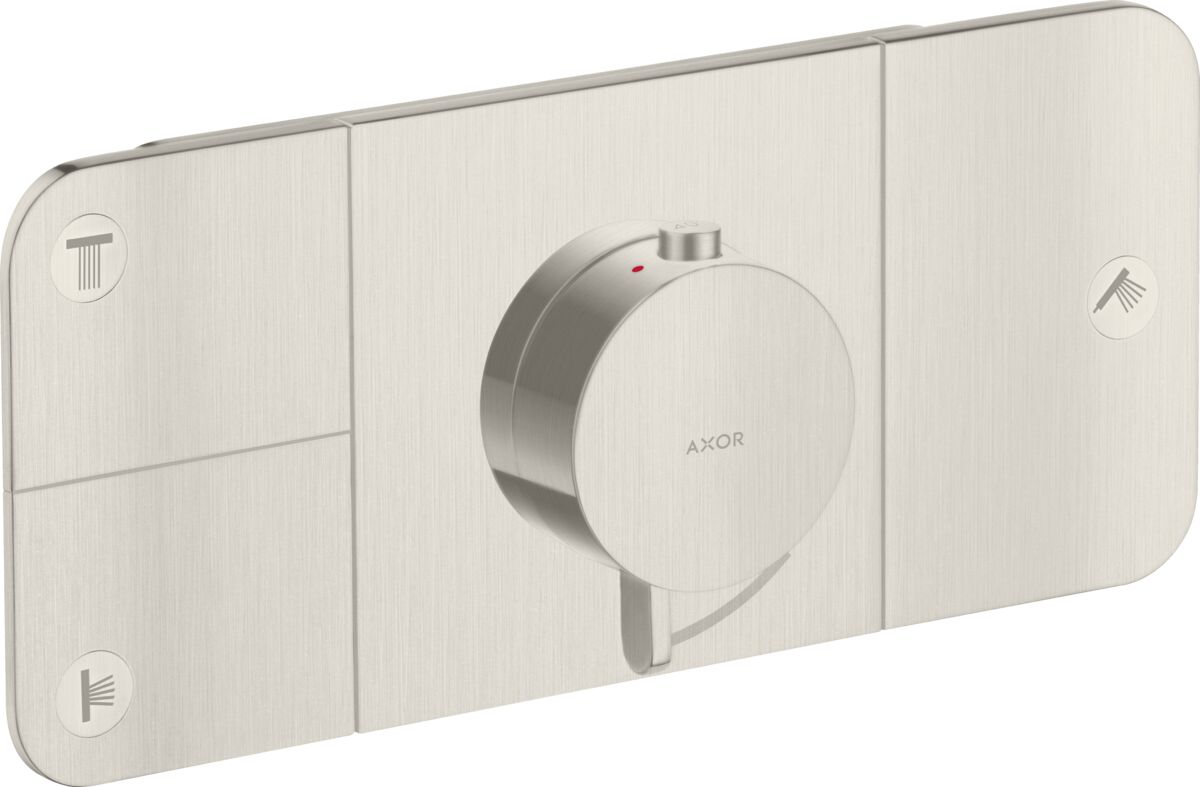 AXOR ONE BANYO BATARYASI TERMOSTATIK MODUL 3 FONKSIONLU PASLANMAZ CELIK 45713800