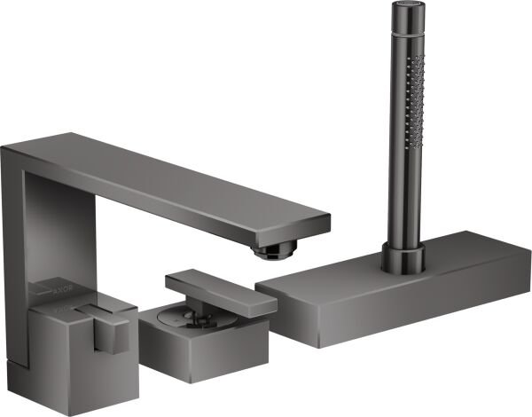 AXOR EDGE 3-DELIKLI BANYO BATARYASI EDGE SIYAH KROM 46430330