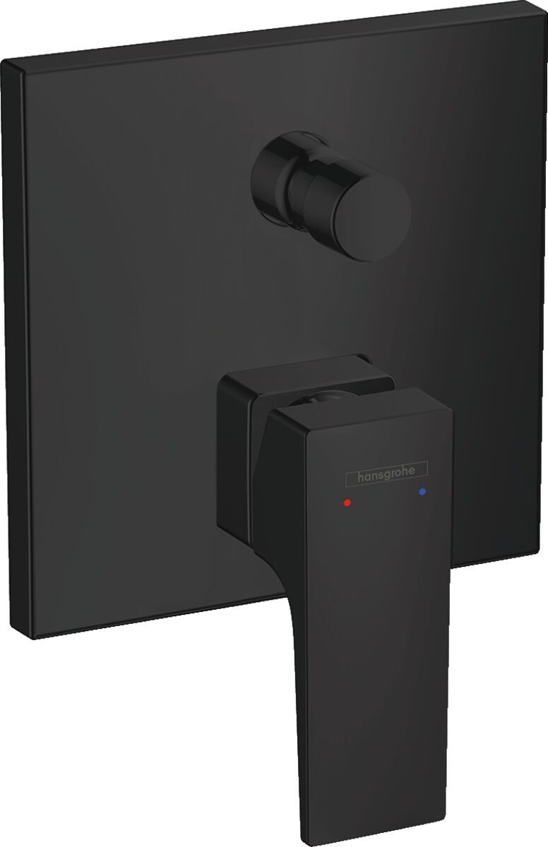 HANSGROHE METROPOL TEK KOLLU BANYO BATARYASI CUBUK VOLAN ILE SATIN SIYAH  32545670