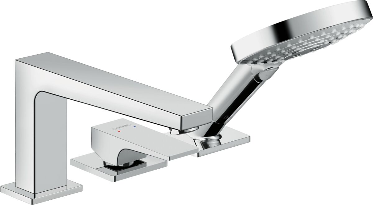 HANSGROHE METROPOL KUVET BATARYASI 3-DELIKLI KROM 32550000