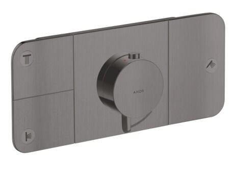 AXOR ONE BANYO BATARYASI TERMOSTATIK MODUL 3 CIKIS MAT SIYAH KROM 45713340