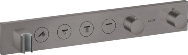 AXOR SHOWERCOLLECTION BANYO BATARYASI TERMOSTATIK MODUL SELECT 4 CIKIS 600/90 MAT SIYAH KROM 18357340
