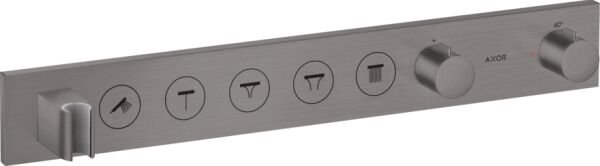 AXOR SHOWERSELECT BANYO BATARYASI TERMOSTATIK MODUL SELECT 5 CIKIS  670/90 MAT SIYAH KROM 18358340