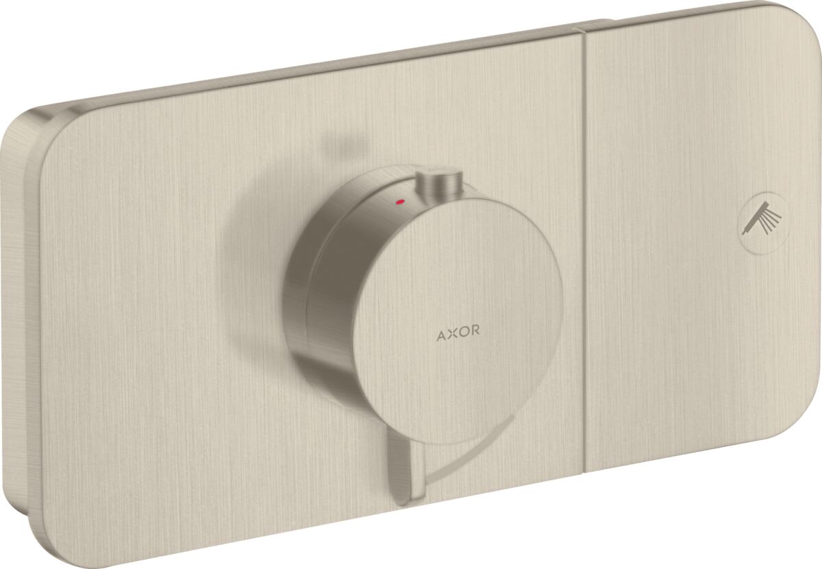 AXOR ONE BANYO BATARYASI TERMOSTATIK MODUL 1 CIKIS MAT NIKEL 45711820