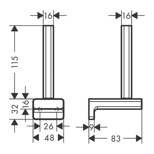 HANSGROHE ADDSTORIS TUVALET KAGITLIK YEDEK MAT BEYAZ 41756700