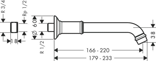 AXOR MONTREUX BANYO BATARYASI GAGA PALAK ALTIN 16541990