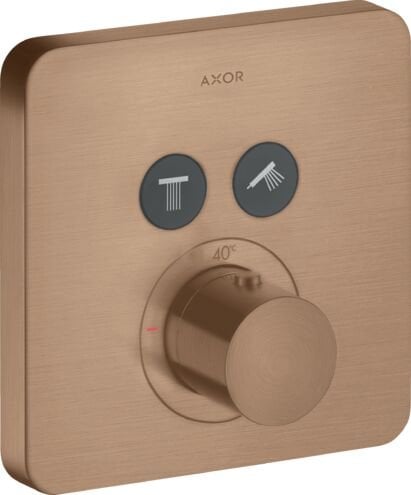 AXOR SHOWERSELECT BANYO BATARYASI TERMOSTATIK 2 CIKIS MAT KIRMIZI 36707310