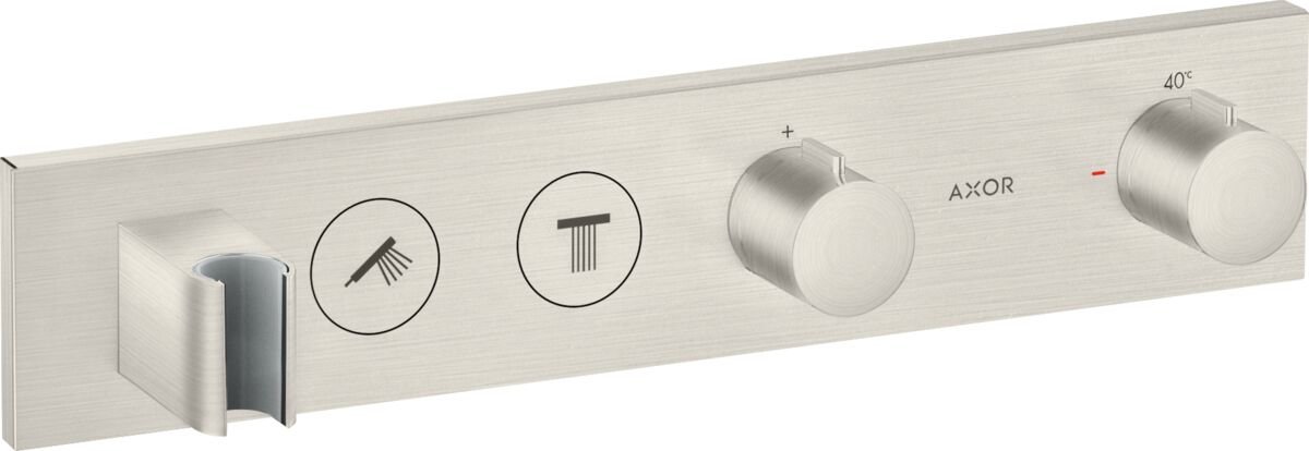AXOR SHOWERSOLUTION BANYO BATARYASI TERMOSTATIK MODUL SELECT 2 CIKIS 460/90 PASLANMAZ CELIK 18355800