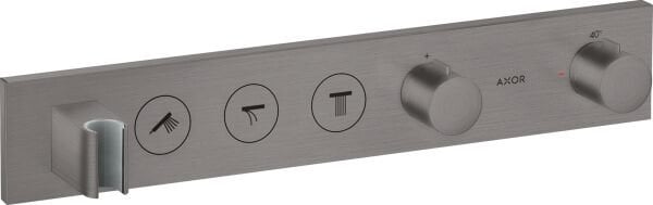 AXOR SHOWERCOLLECTION BANYO BATARYASI TERMOSTATIK MODUL SELECT 3 CIKIS ICIN MAT SİYAH KROM 18356340