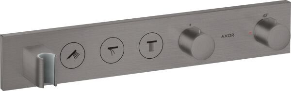 AXOR SHOWERCOLLECTION BANYO BATARYASI TERMOSTATIK MODUL SELECT 3 CIKIS ICIN MAT SİYAH KROM 18356340