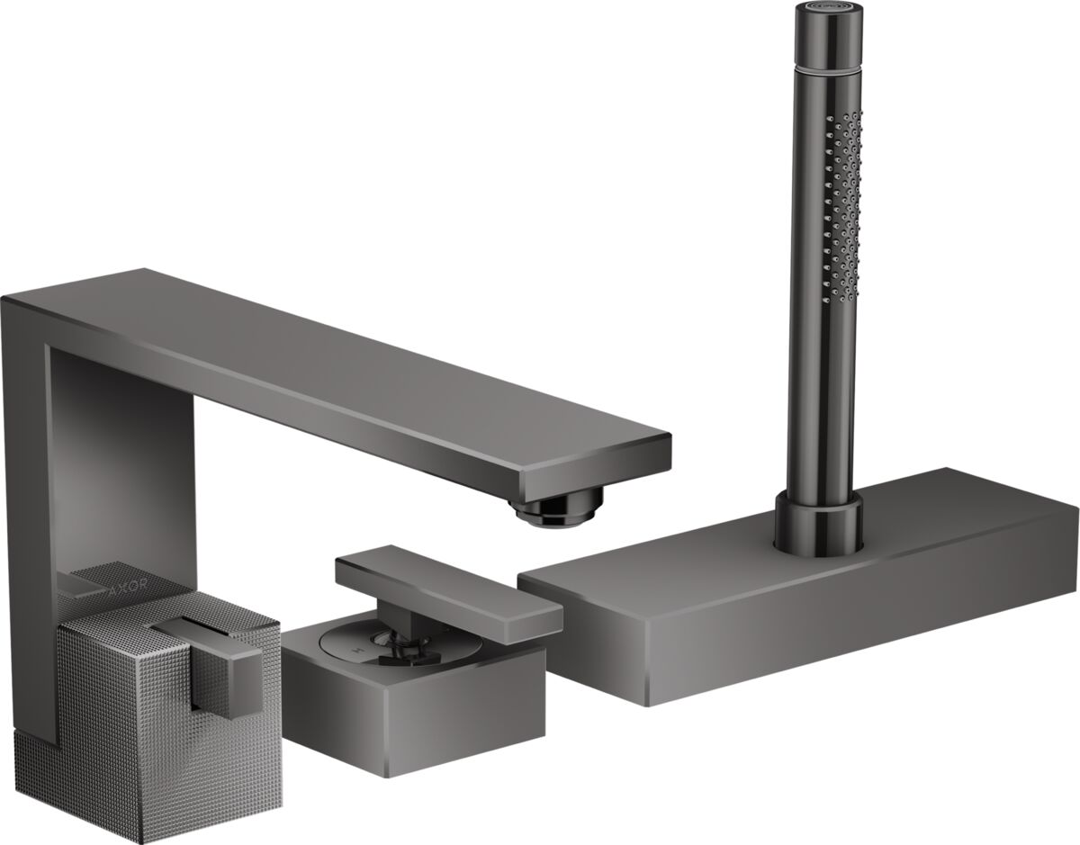 AXOR EDGE BANYO BATARYASI EDGE 3 DELIKLI SIYAH KROM 46431330