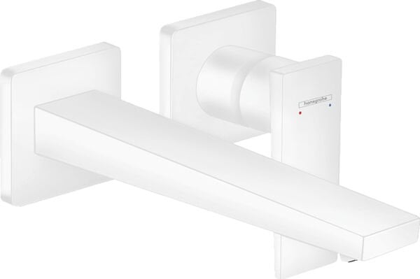 HANSGROHE METROPOL TEK KOLLU LAVABO BATARYASI 22.5CM GAGA CUBUK VOLAN SATIN BEYAZ 32526700