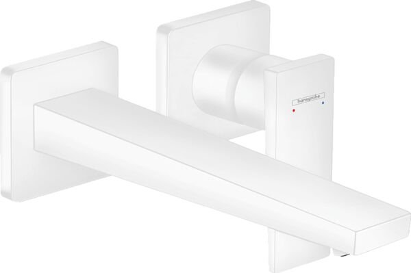 HANSGROHE METROPOL TEK KOLLU LAVABO BATARYASI 22.5CM GAGA CUBUK VOLAN SATIN BEYAZ 32526700