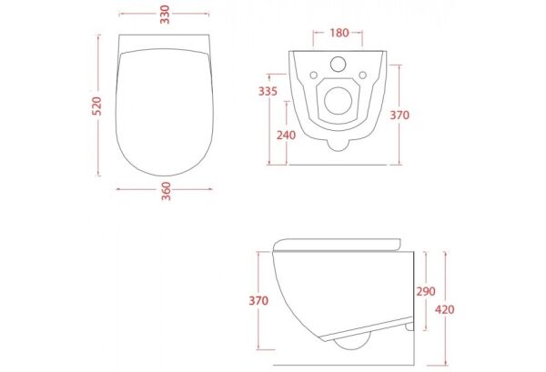 ARTCERAM FILE 2.0 ASMA KLOZET RIMLESS MAT SIYAH FLV004