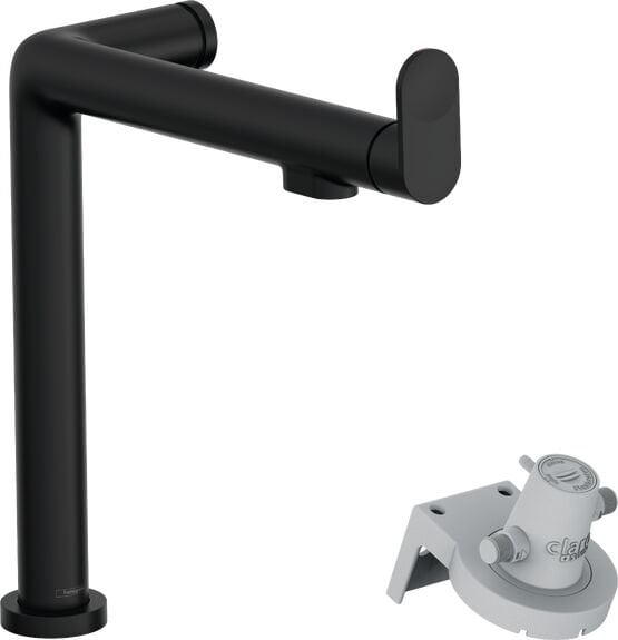 HANSGROHE AQITTURA M91 EVIYE BATARYASI M91 FILTRE SISTEMI 240, 1JET SATIN SIYAH 76804670