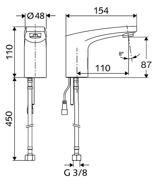 SCHELL MODUS TREND E FOTOSELLI LAVABO BATARYASI HD TEK SU GIRISLI 021690699
