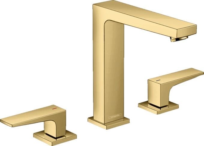 HANSGROHE METROPOL 3-DELIKLI LAVABO BATARYASI 160 CUBUK VOLAN ALTIN 32515990