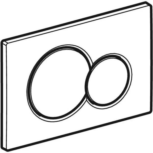 GEBERIT SIGMA KUMANDA KAPAGI CIFT BASMALI MAT KROM 115.770.JQ.5