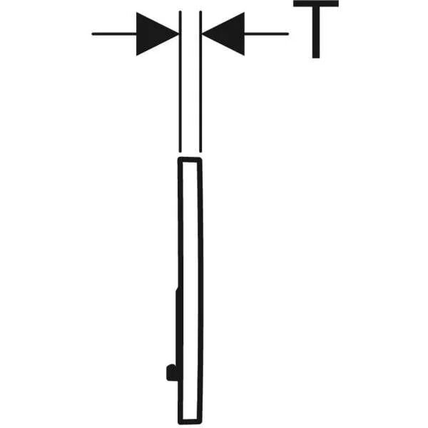 GEBERIT SIGMA KUMANDA KAPAGI CIFT BASMALI MAT KROM 115.770.JQ.5