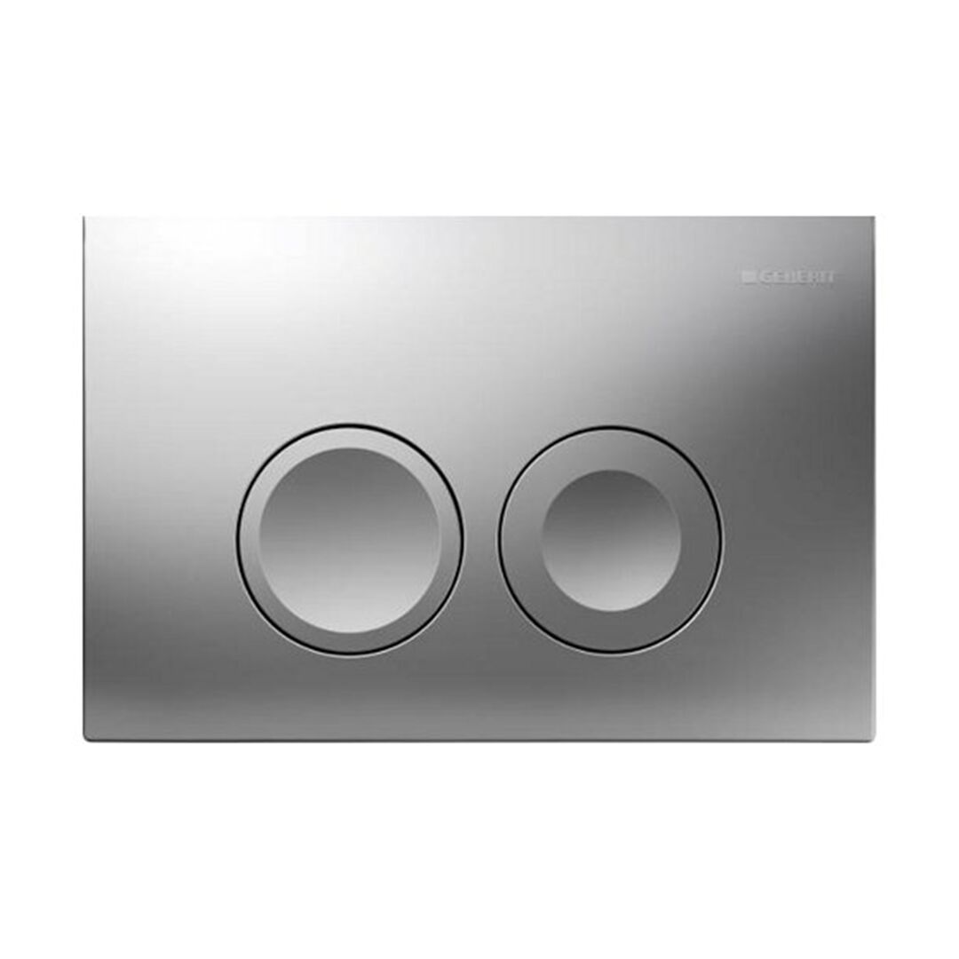 GEBERIT DELTA KUMANDA KAPAGI CIFT BASMALI MAT KROM 115.125.46.5