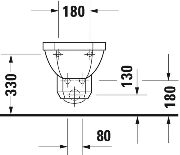 DURAVIT 1930 BIDE ASMA 1930 SERISI 0266100000