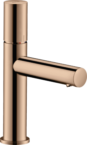 AXOR UNO TEK KOLLU LAVABO BATARYASI 110MM ZERO VOLAN PARLAK KIRMIZI ALTIN 45002300