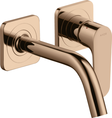 AXOR CITTERIO M TEK KOLLU LAVABO BATARYASI 167MM GAGAPARLAK KIRMIZI ALTIN 34113300