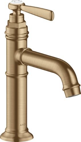 AXOR MONTREUX TEK KOLLU LAVABO BATARYASI 100 MM GIDER SETI ILE MAT BRONZ 16516140