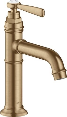 AXOR MONTREUX TEK KOLLU LAVABO BATARYASI 100 MM GIDER SETI ILE MAT BRONZ 16516140