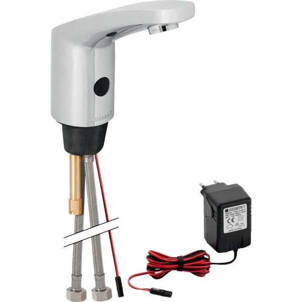 GEBERIT TYPE 185 FOTOSELLI LAVABO BATARYASI ELEKTRIKLI PARLAK KROM 116.135.21.1