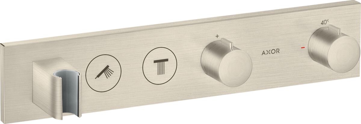 AXOR SHOWERCOLLECTION BANYO BATARYASI TERMOSTATIK MODUL SELECT 2 CIKIS 460/90 MAT NIKEL 18355820