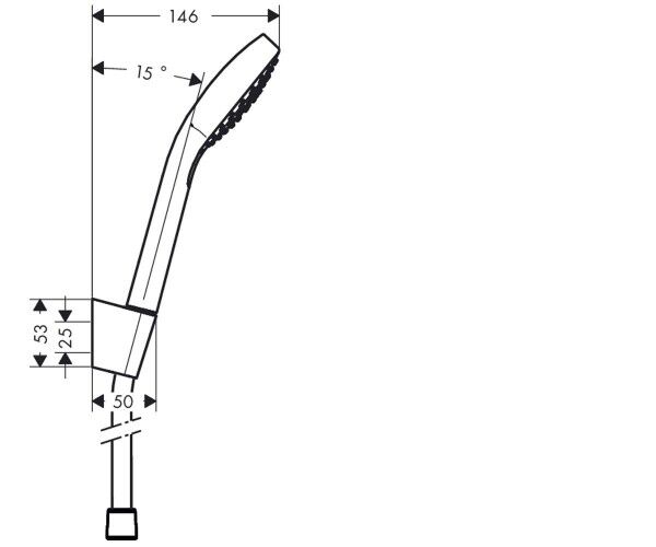 HANSGROHE CROMA EL DUSU VARIO 1,25 SELECT E DUS SETI  26425400
