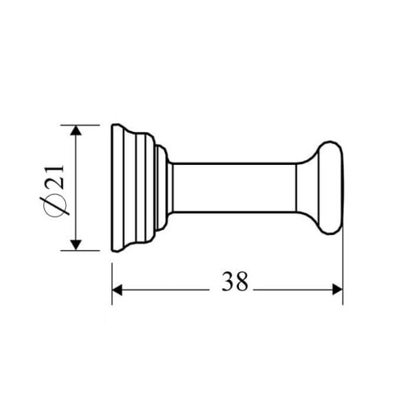 AXOR MONTREUX HAVLU ASKISI TEKLI PARLAK ALTIN 42137990