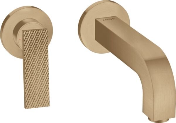 AXOR CITTERIO TEK KOLLU LAVABO BATARYASI RHOMBIC KESIM MAT BRONZ 39181140