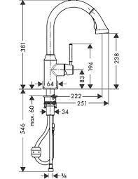 HANSGROHE TALIS CLASSIC EVIYE BATARYASI TEK KOLLU KROM 14863000