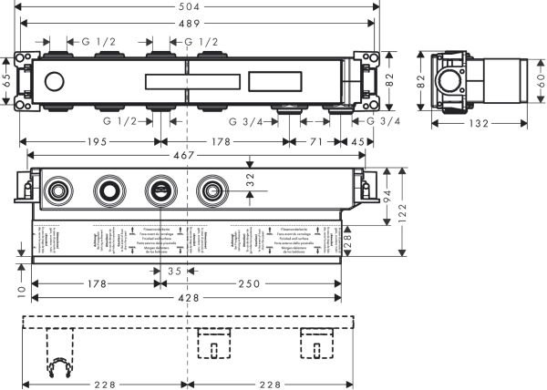 HANSGROHE UNIVERSAL IC SET 2 CIKIS RAINSELECT 15310180