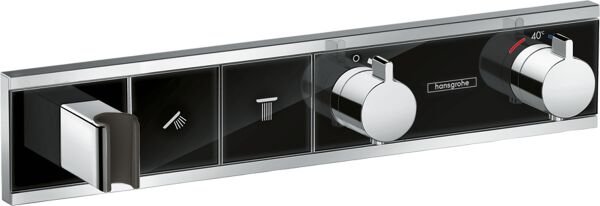 HANSGROHE TERMOSTATIK BANYO BATARYASI TERMOSTAT 2 CIKIS SIYAH 15355600