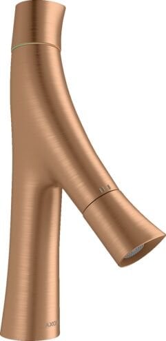 AXOR STARCK ORGANIC IKI KOLLU LAVABO BATARYASI 80 MM 2 VOLANLI  MAT BRON 12011140