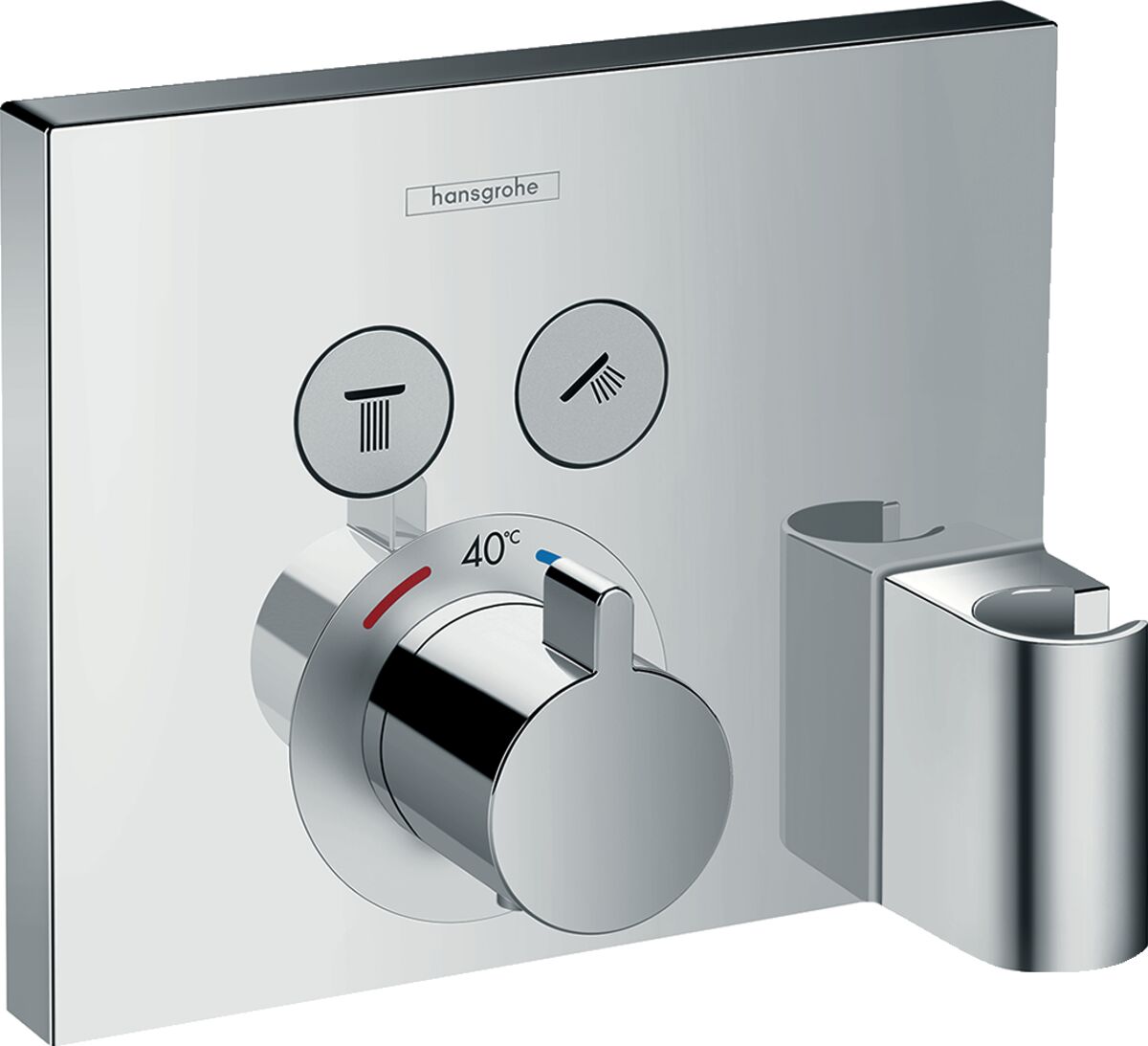 HANSGROHE SHOWERSELECT BANYO BATARYASI TERMOSTAT 2CIKIS HORTUM BAG DUS ASKISI KROM 15765000