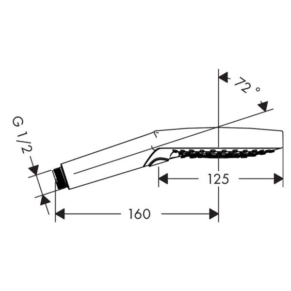 HANSGROHE RAINDANCE EL DUSU 50 3JET RAINDANCE SELECT E 1 KROM 26550000