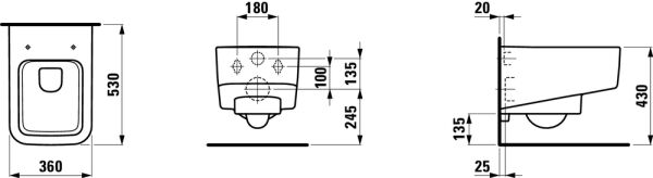 LAUFEN PRO S ASMA KLOZET H8209610000001