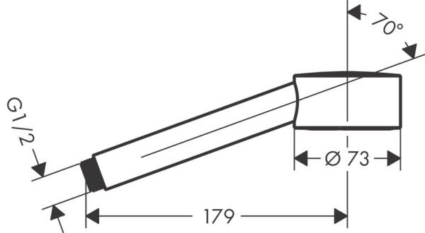 AXOR ONE EL DUSU 75 1JET ECOSMART KROM ONE EDITION  48651000