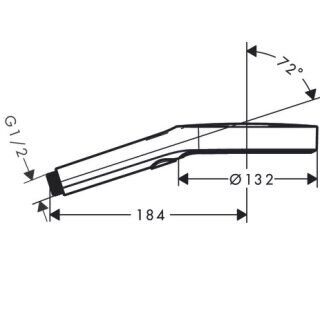 HANSGROHE RAINFINITY EL DUSU 130 3 JET  MAT BRONZ 26865140