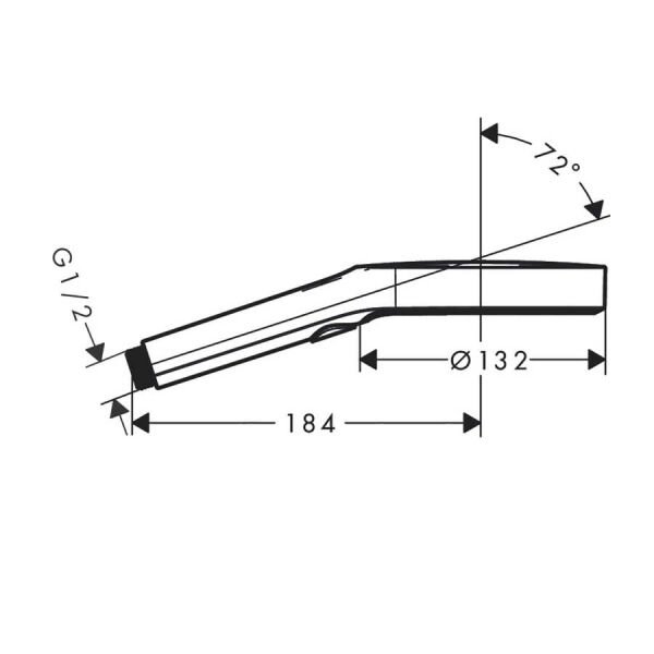 HANSGROHE RAINFINITY EL DUSU 130 3 JET  MAT BRONZ 26865140