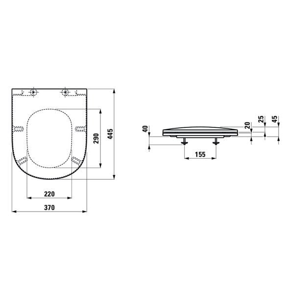 LAUFEN LUA KLOZET KAPAGI SOKULEBILIR ALCALTMA SISTEMLI H8910830370001